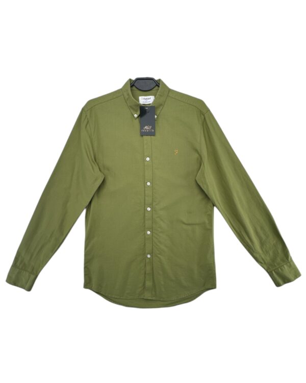Farah Koszula Męska Slim Fit Zielona