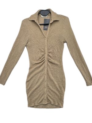 Primark Sukienka Damska Beżowa Marszczenia M 38 EU