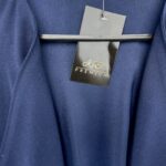 FF Płaszcz Narzuta Damski Elegancki Granatowy M 38 EU - zdjęcie 2
