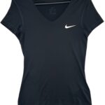 Nike Damska Koszulka Sportowa Dri-Fit Czarna S 36 EU - zdjęcie 1