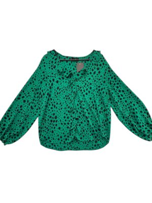 Wallis Bluzka Zielona W Cętki 44 EU