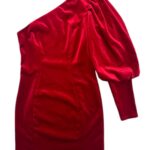 Asos Sukienka Czerwona Na Jedno Ramię Elegancka M 38 EU - zdjęcie 1