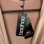 Boohoo Sukienka Długa Beżowa Elegancka XL 42 EU - zdjęcie 2