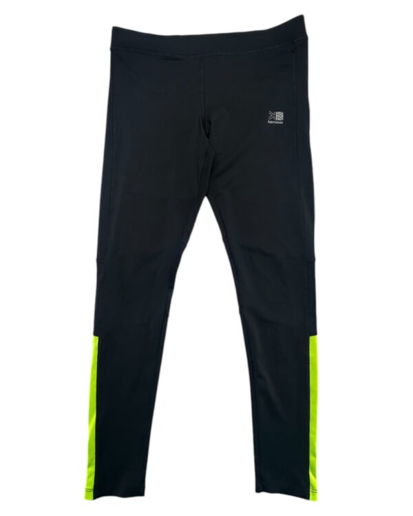 Karrimor Legginsy Sportowe Czarne Z Neonowym Akcentem L 40 EU