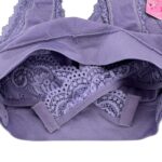 Xilaizi Biustonosz Bezfiszbinowy Koronkowy Liliowy M 38 EU - zdjęcie 4