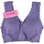 Xilaizi Biustonosz Bezfiszbinowy Koronkowy Liliowy M 38 EU - zdjęcie 1