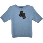 New Look Sweter Damski Króki Rękaw Błękitny Futrzasty S 36 EU - zdjęcie 1