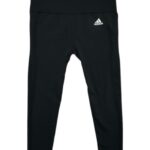 Adidas Legginsy Sportowe Damskie Czarne Logo M 38 EU - zdjęcie 1