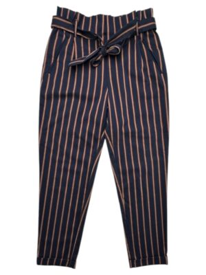 Zara Trafaluc Spodnie Damskie w Paski z Wiązaniem 36 S EU