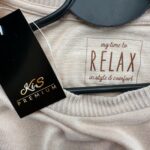 Peacocks Bluza Damska beżowa Prążkowana M L 38 40 EU - zdjęcie 2