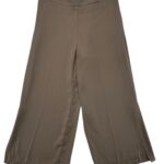 Zara Basic Spodnie Damskie Szerokie Brązowe XS 34 EU - zdjęcie 1