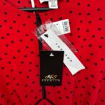 Topshop Sukienka Czerwona W Czarne Serca M 38 EU - zdjęcie 2