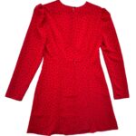 Topshop Sukienka Czerwona W Czarne Serca M 38 EU - zdjęcie 3