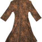 Blue Vanilla Sukienka Kopertowa Panterka M 38 EU - zdjęcie 3