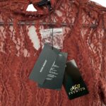 Vero Moda Bluzka Koronkowa Bordowa XS 34 EU - zdjęcie 2