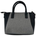 New Look Torebka Damska Czarno Szara Elegancka - zdjęcie 4