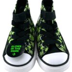 Converse All Star Trampki Dziecięce Świecące W Ciemności Czarno Zielone R.20 EU - zdjęcie 3