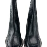 River Island Botki Skórzane Czarne Krokodyl 39 EU - zdjęcie 2