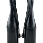 River Island Botki Skórzane Czarne Krokodyl 39 EU - zdjęcie 3
