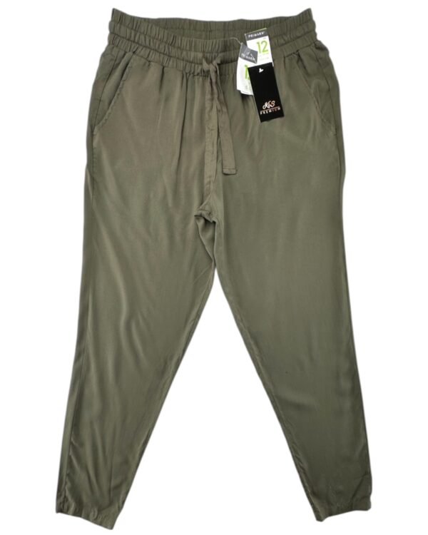 Primark Spodnie Damskie Joggery Wiskoza Khaki L 40 EU