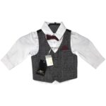 Primark Komplet Dziecięcy Koszula + Kamizelka + Muszka 80 CM 9-12 MSC - zdjęcie 1