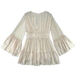 Miss Ord Sukienka Beżowa Rozkloszowana L 40 EU - zdjęcie 3