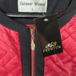 Outwear Kurtka Damska Pikowana Czarno Bordowa L 40 EU - zdjęcie 2