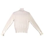 Zara Sweter Damski Ecru Golf Wiskoza M 38 EU - zdjęcie 3