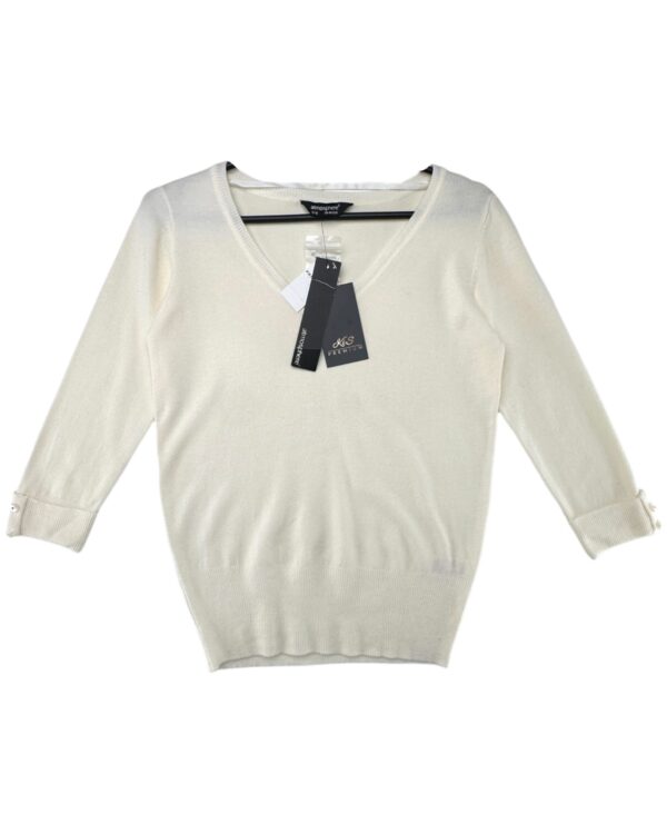 Atmosphere Sweter Damski Kremowy M L 38 40 EU