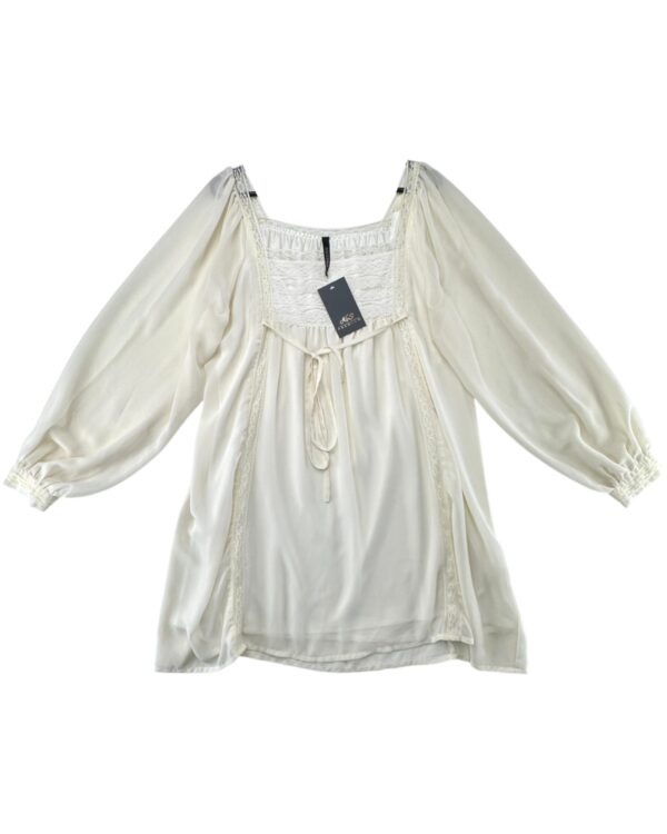 Innocence Sukienka Biała Wiązana Lużna L 40 EU