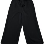 New Look Spodnie Damskie Czarne Dzwony Wiązane M 38 EU - zdjęcie 1