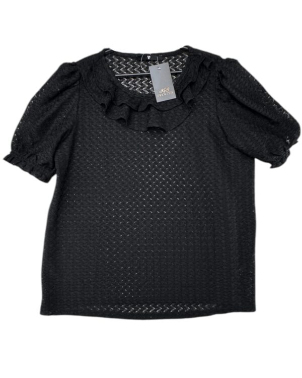 V By Very Koszulka Damska Koronka Czarna XXL 44 EU