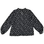 Primark Bluzka Damska Czarna W Białe Grochy M 38 EU - zdjęcie 3