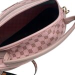 Torebka Damska Różowa Wzór Pasek LOVE - zdjęcie 4