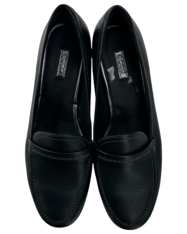Ecco Mokasyny Damskie Czarne Eleganckie R.37 EU