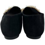 Baleriny Damskie Kobiece Czarne Eleganckie Z Perełkami R.41 EU - zdjęcie 4