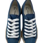 Primark Trampki Tenisówki Damskie Niebieskie Pleciona Podeszwa R.36 EU - zdjęcie 4