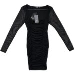 Nasty Gal Sukienka Czarna Siateczka XS 34 EU - zdjęcie 1