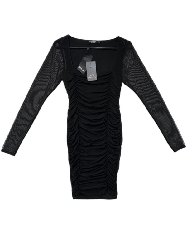 Nasty Gal Sukienka Czarna Siateczka XS 34 EU