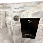 MNG Jeansy Białe Damskie Slim Fit XXS 32 EU - zdjęcie 2