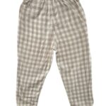 HM Spodnie Dziecięce W Kratę Beżowe Bawełna 3-4 Lata - zdjęcie 3