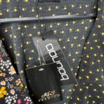 Boohoo Sukienka Czarna W Kwiaty I Groszki M 38 EU - zdjęcie 2