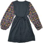 Boohoo Sukienka Czarna W Kwiaty I Groszki M 38 EU - zdjęcie 3