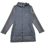 Regatta Bluza Kurtka Damska Pikowana Granatowa Szara Z Kapturem S 36 EU - zdjęcie 1