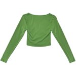 Nasty Gal Bluzka Damska Zielona Krótka S 36 EU - zdjęcie 3