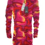 Boohoo Sukienka Marszczona Kolorowa S 36 EU - zdjęcie 1