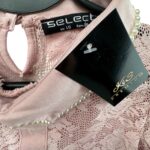 Select Body Damskie Pudrowy Róż Koronka Kołnierzyk M 38 EU - zdjęcie 2