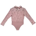 Select Body Damskie Pudrowy Róż Koronka Kołnierzyk M 38 EU - zdjęcie 3