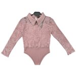 Select Body Damskie Pudrowy Róż Koronka Kołnierzyk M 38 EU - zdjęcie 1