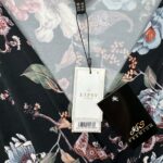 Lipsy London Bluzka Damska Czarna W Kwiaty XL 42 EU - zdjęcie 2